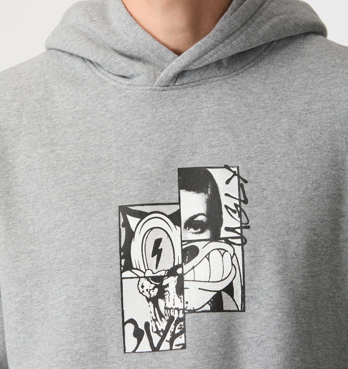 Dissected Uniform Hood - Grey Marle
