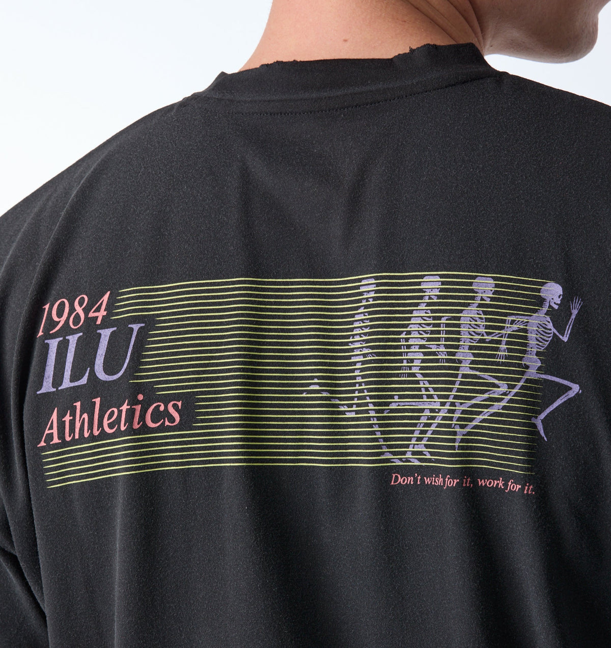 Athletics Cotton Active Crop Tee - Faded Black