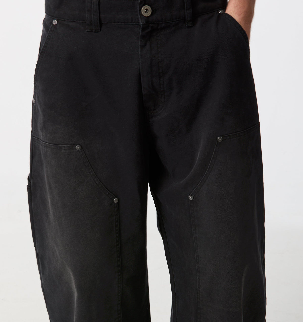 Balloon Double Knee Pant - Vintage Black
