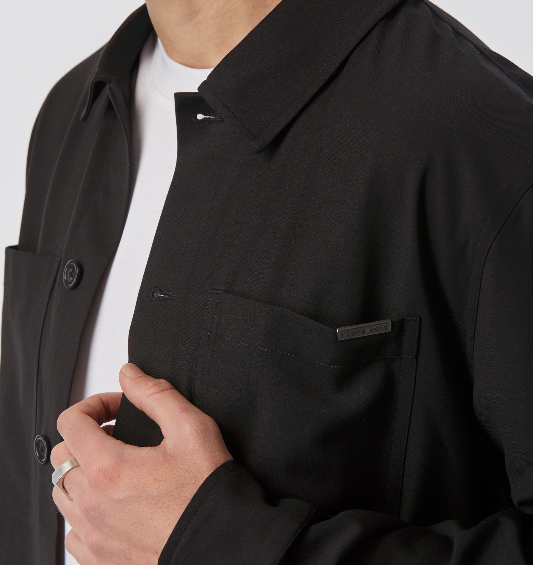 Tailored Overshirt - Black