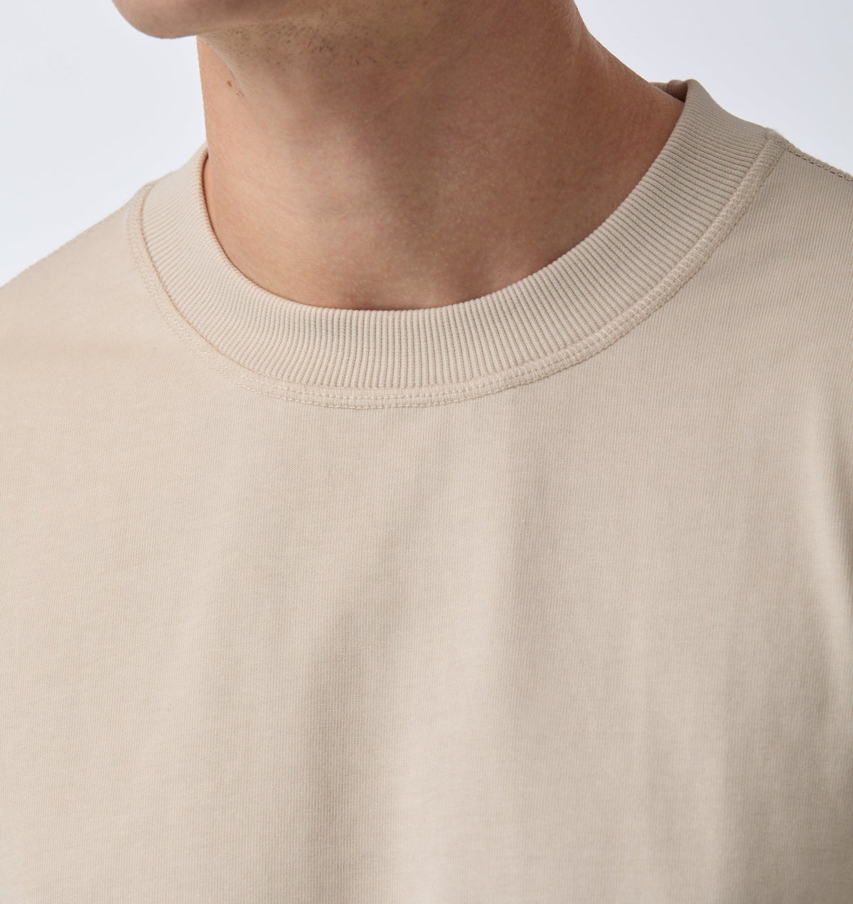 Crop Box Tee - Sandstone