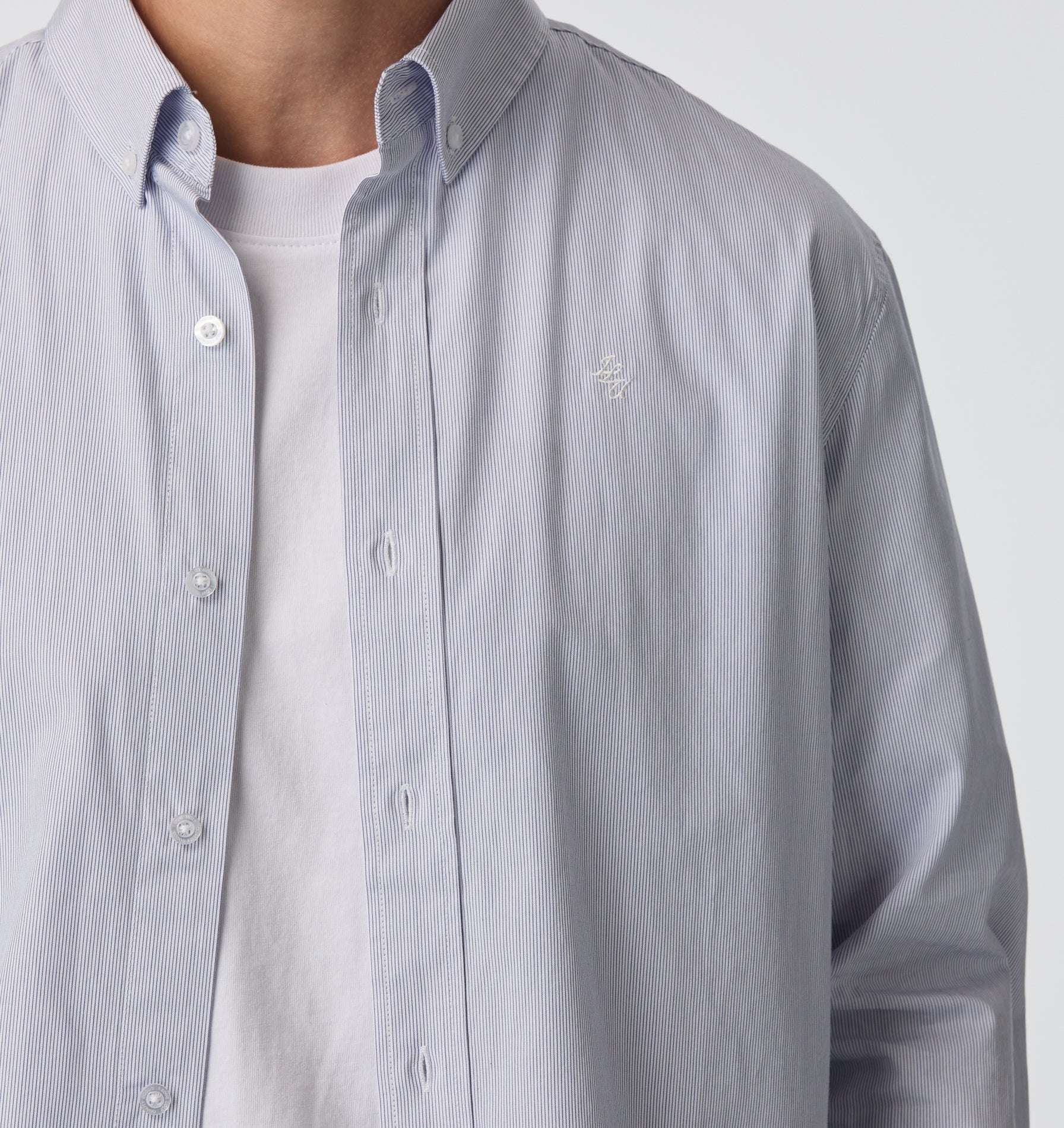 Ralph LS Shirt - Blue Micro Stripe