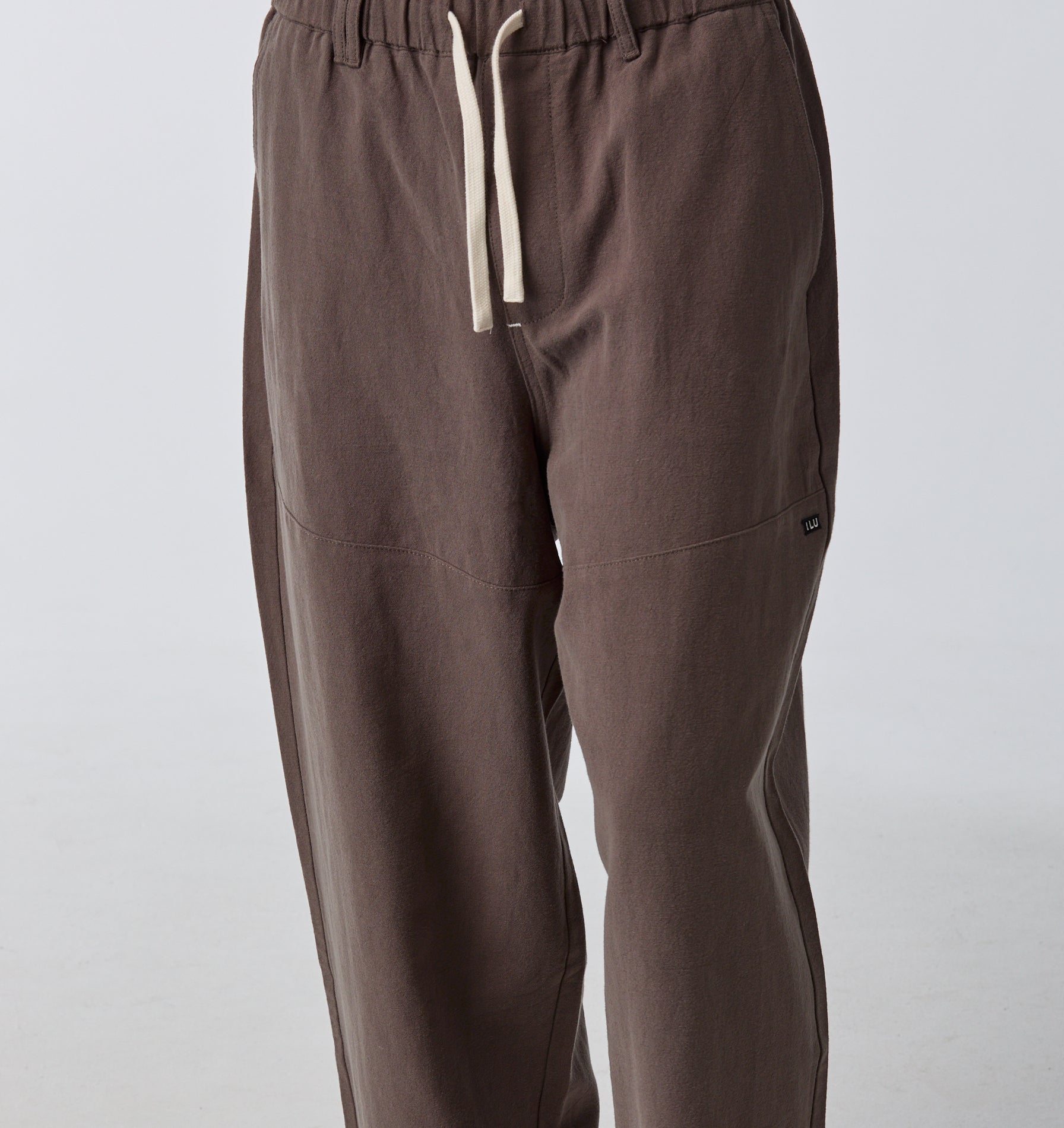 Linen Stirling Relaxed Pant - Mushroom