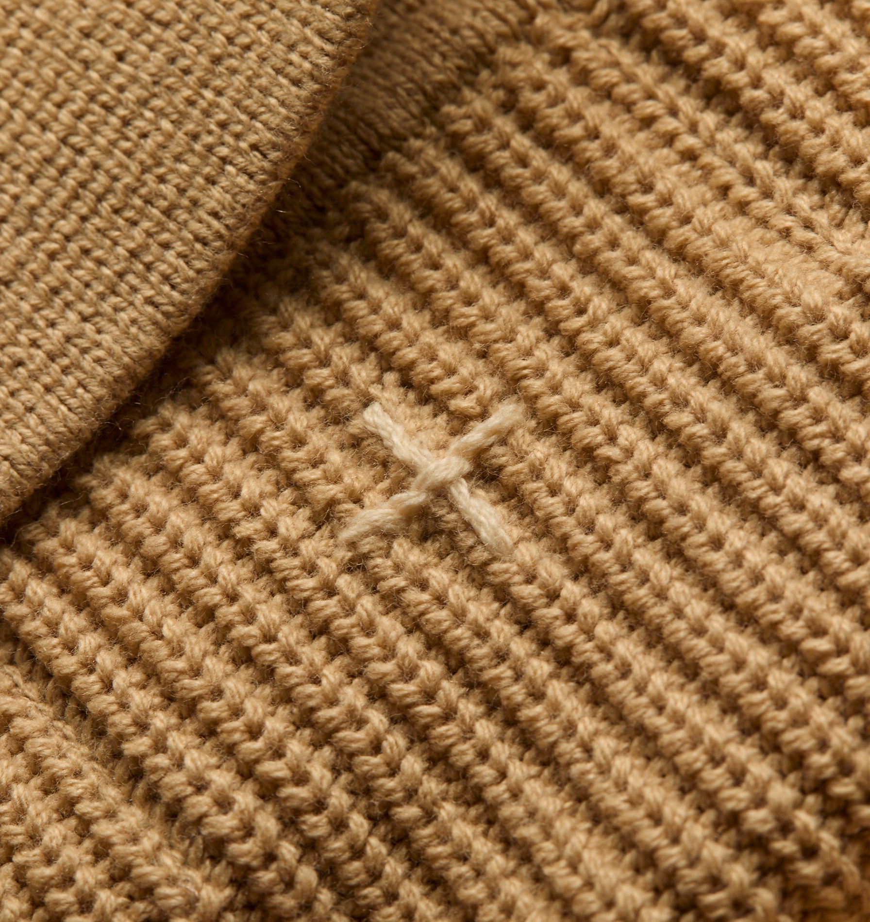 Knit LS Polo - Smokey Mustard