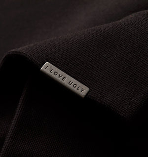 Heavy Box Crop Crew - Black