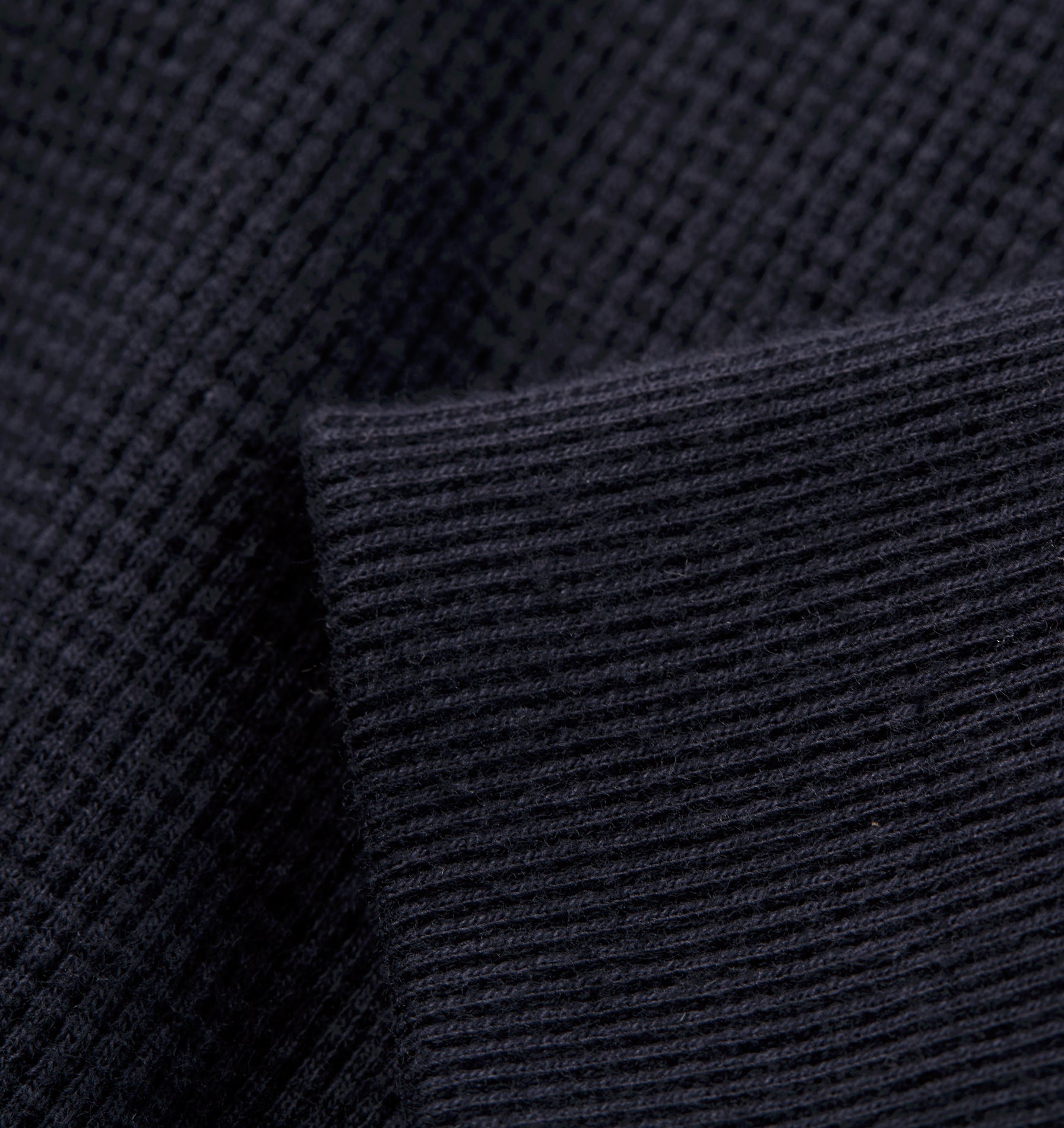 Waffle LS Tee - Midnight Navy