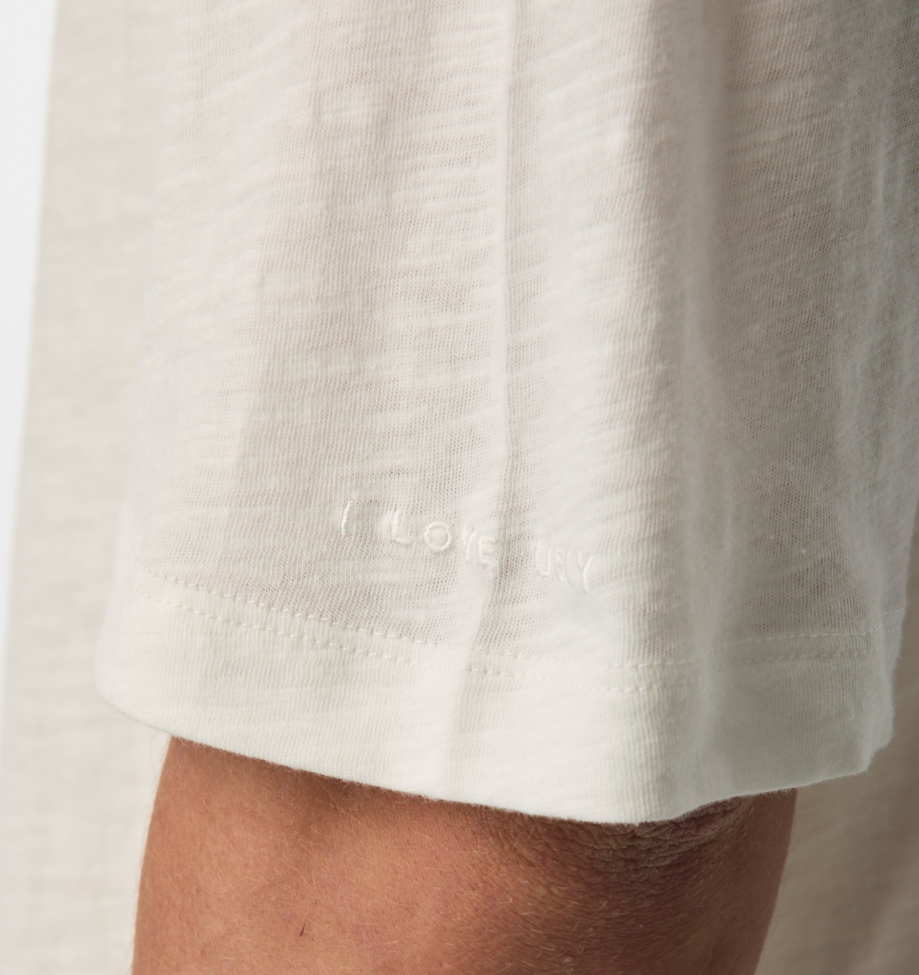 Slub Isaac Tee - White