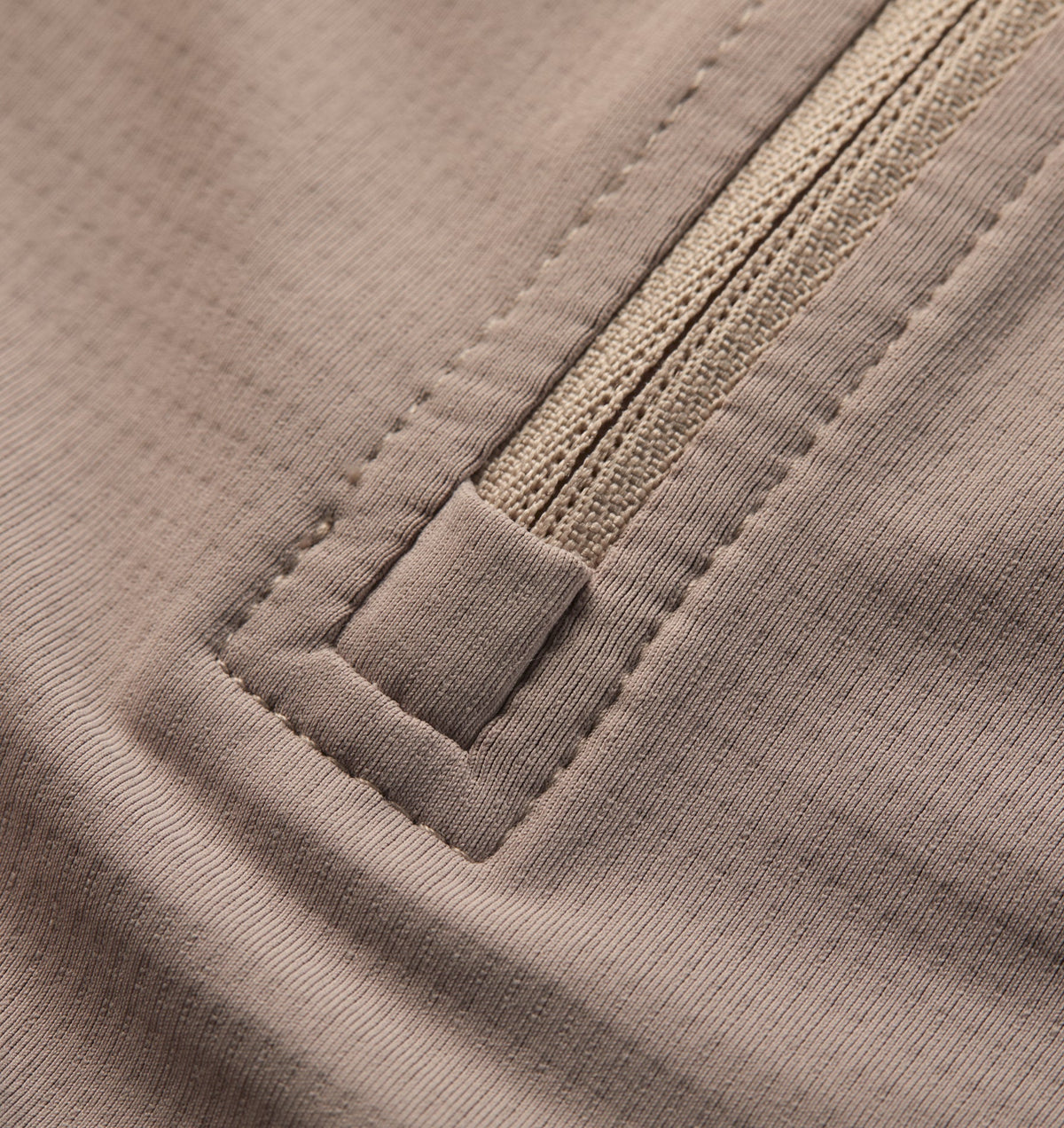 Active Zip Pullover - Taupe