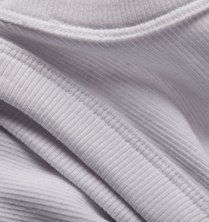 Ribbed Slim Tank - White