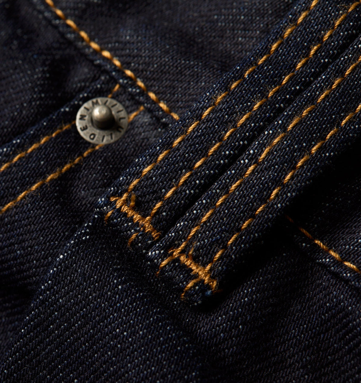 Wide Leg Pleat Denim Short - Indigo