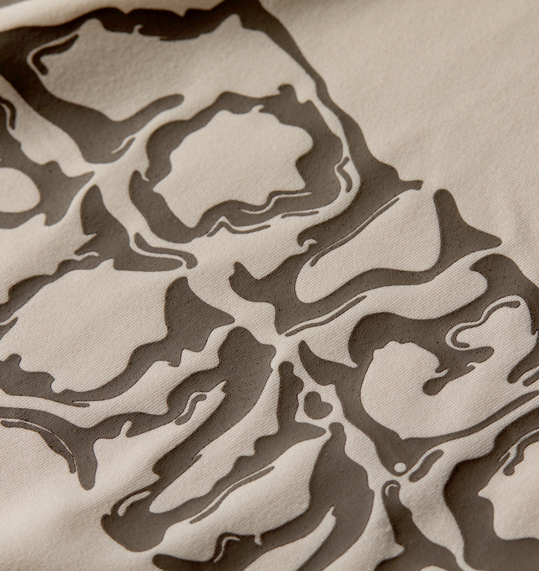 Liquified Active Box Tee - Off White/ Brown