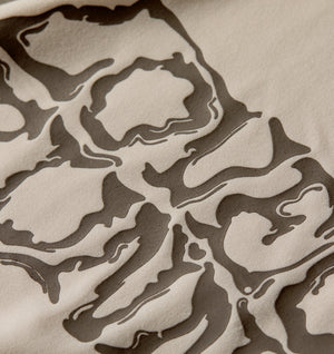 Liquified Active Box Tee - Off White/ Brown