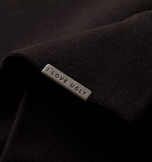 Heavy Box Crop Crew - Black