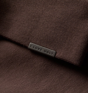 Heavy Box Crop Crew - Dusky Brown