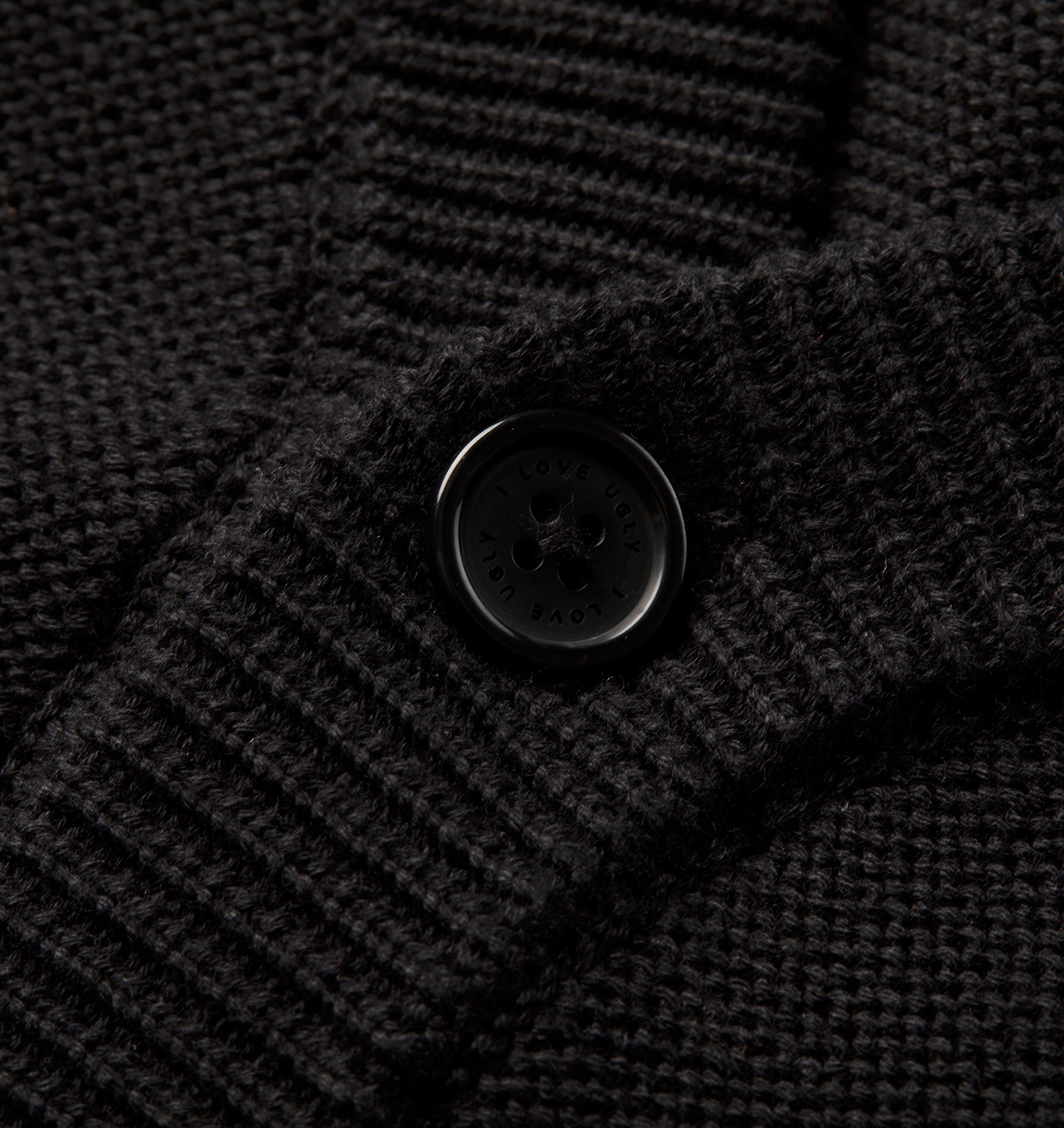 Nelson Cotton Cardigan - Black
