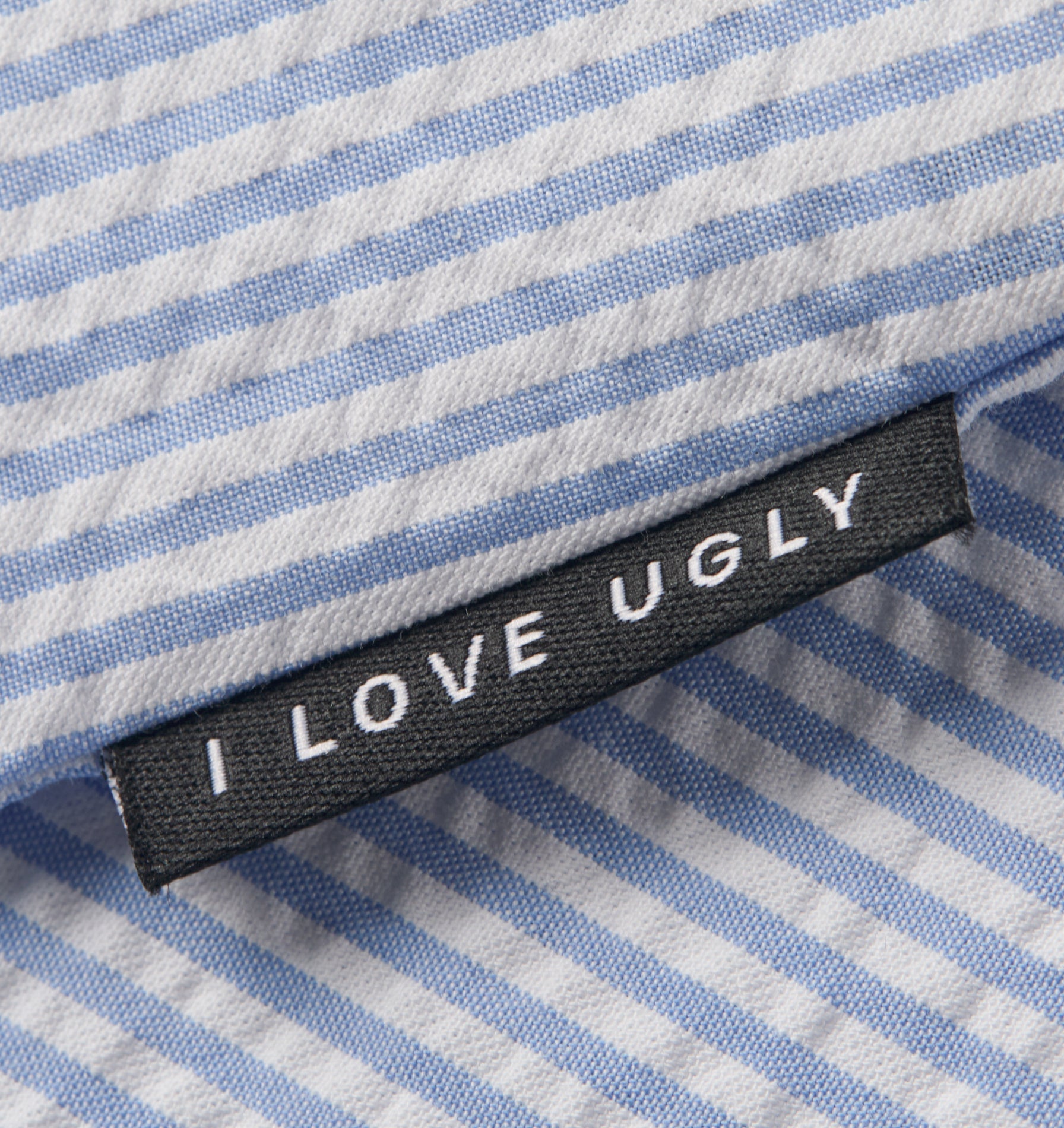 Cuban Collar SS Shirt - Blue Stripe