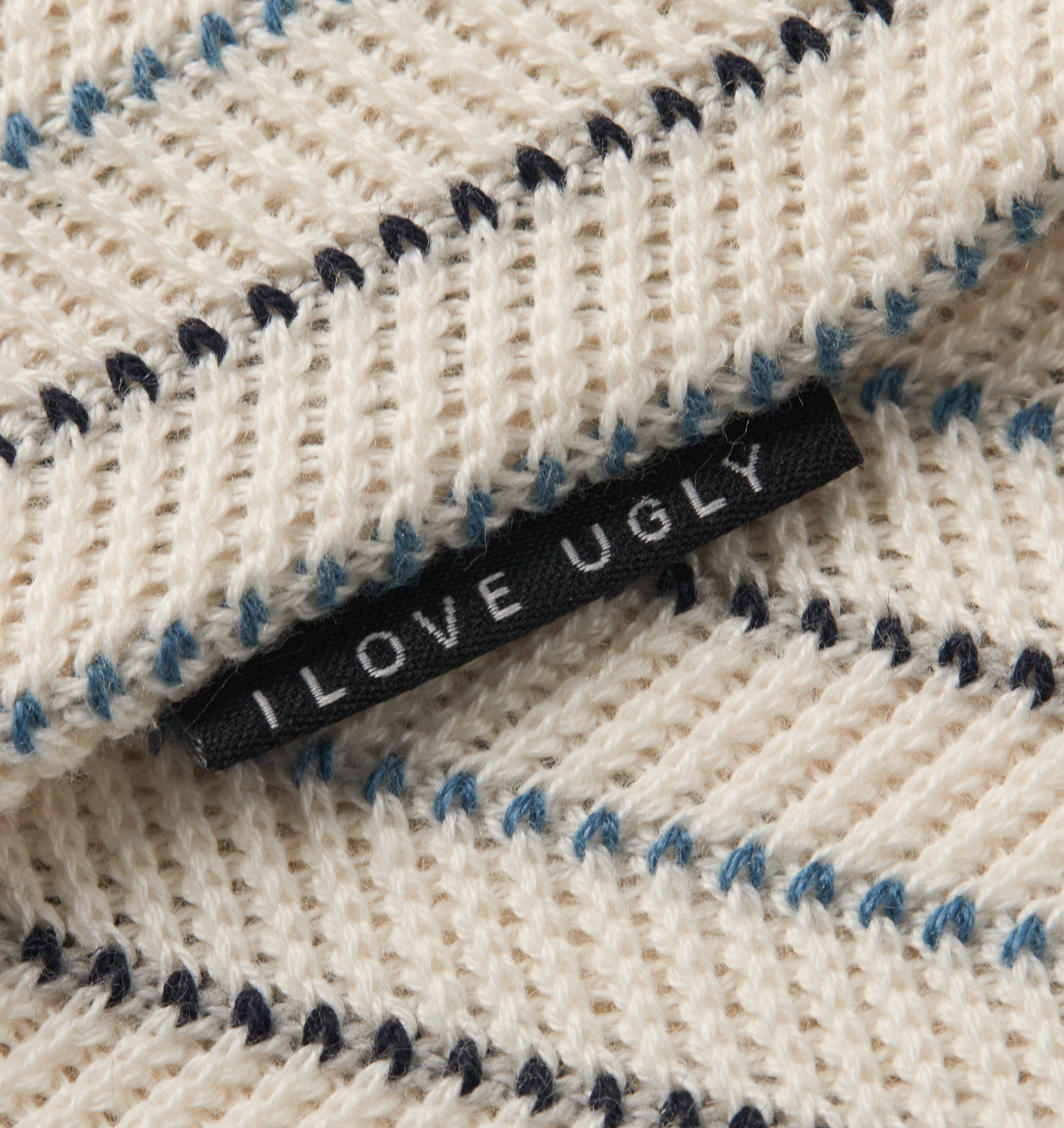 Jasper Knit SS Shirt - Off White Stripe