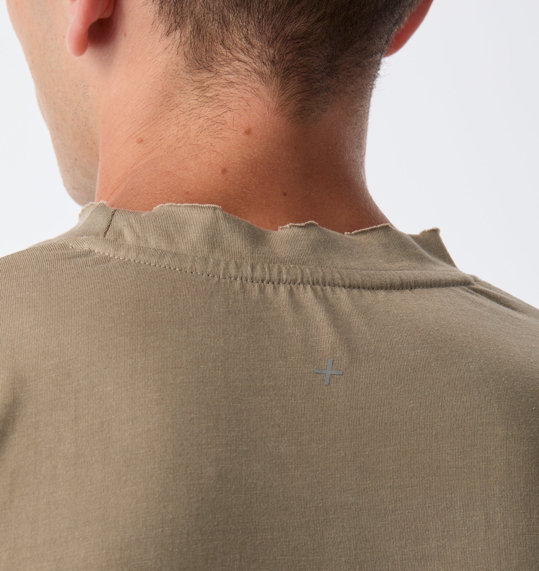 Cotton Active Crop Tee - Washed Taupe