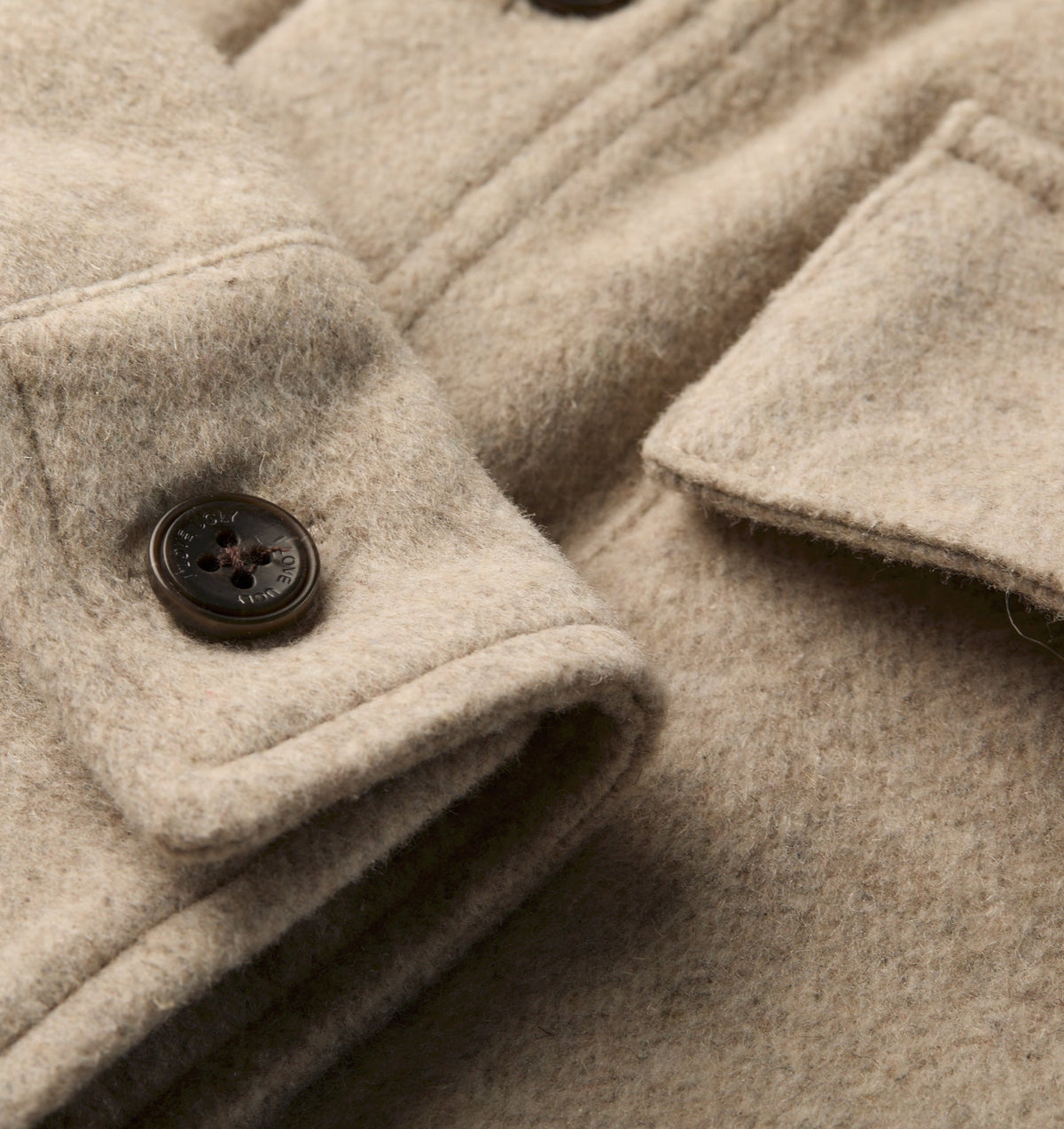 Wool Overshirt - Oatmeal