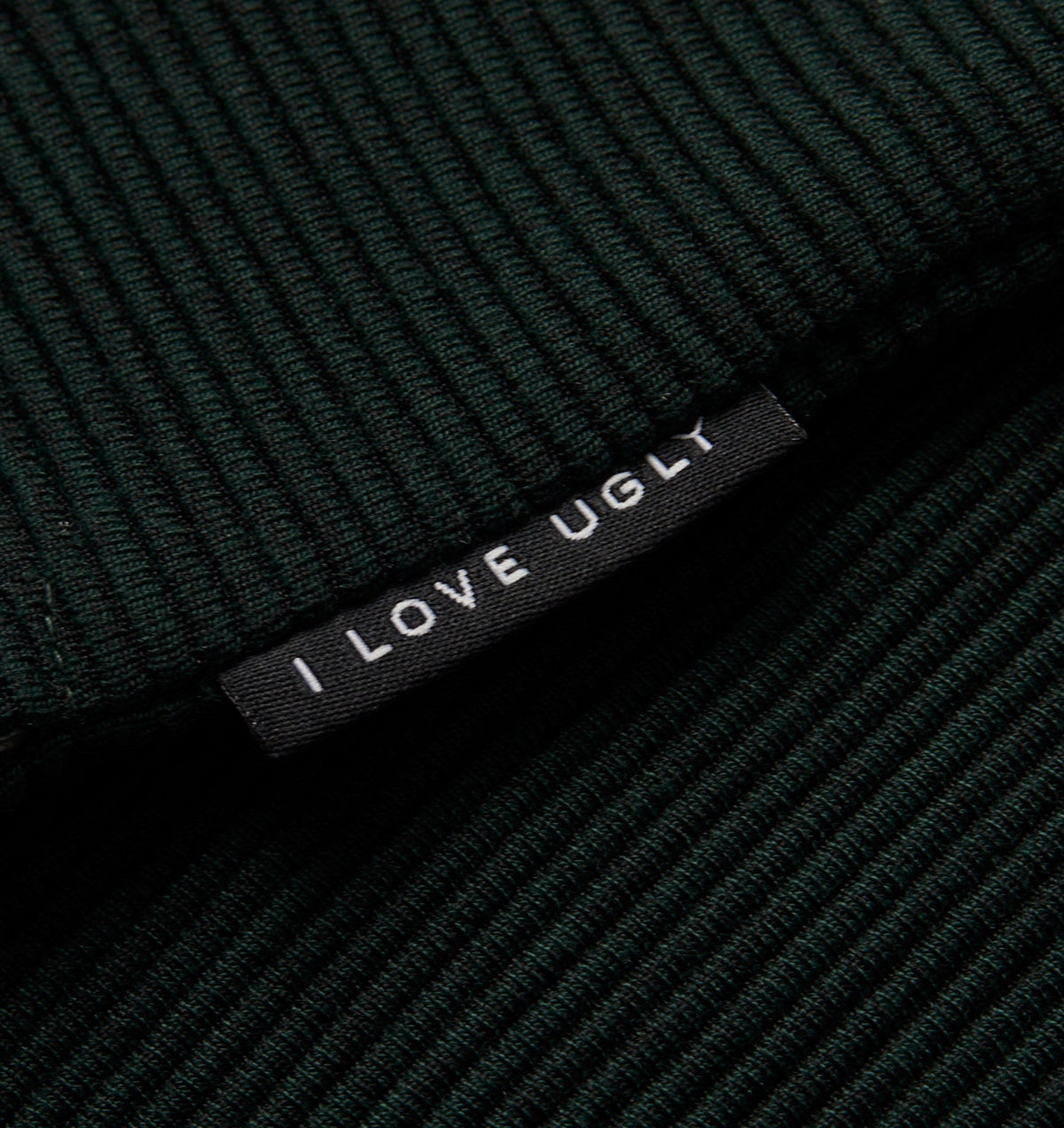 Ribbed Box Tee - Forest