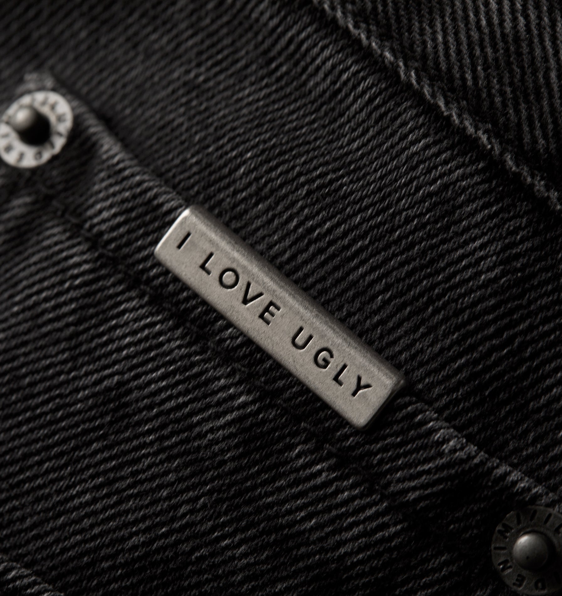 Barrel Leg Denim - Washed Black
