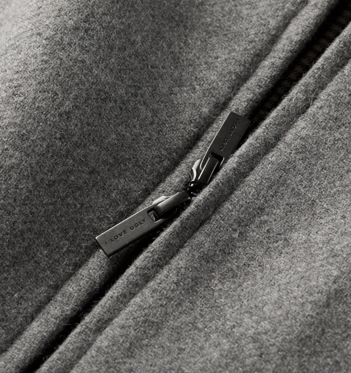 Wool Zip Jacket - Grey Marle