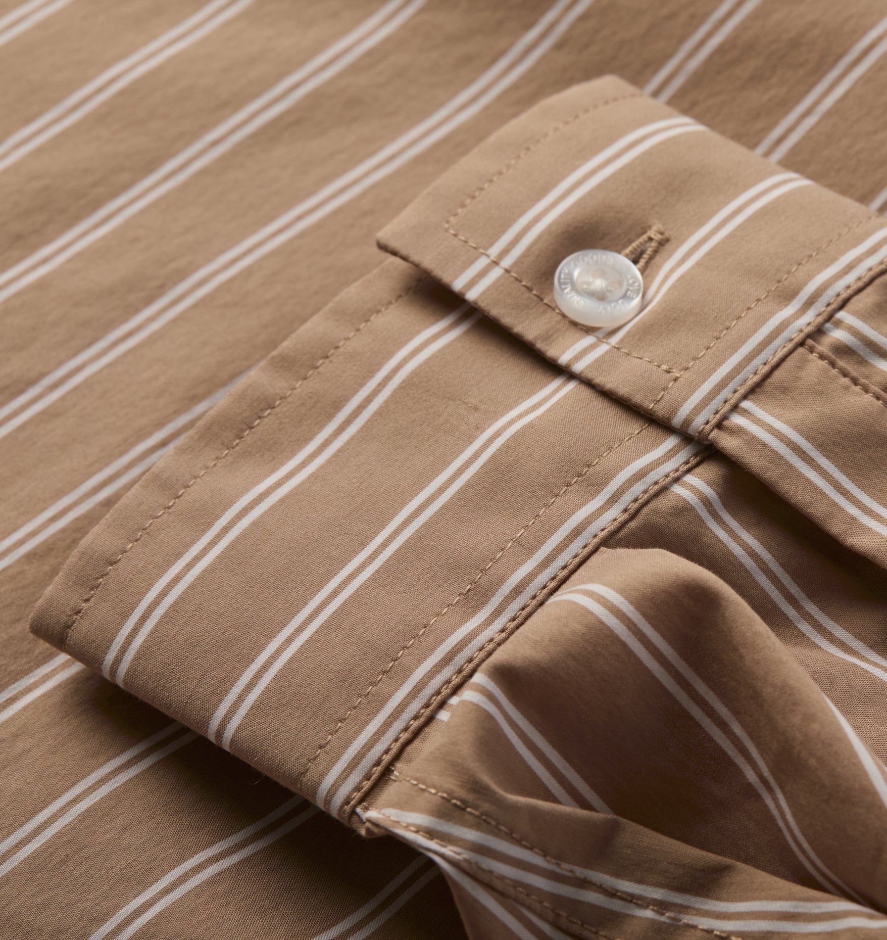 Kingston Oversized Shirt - Mushroom Stripe