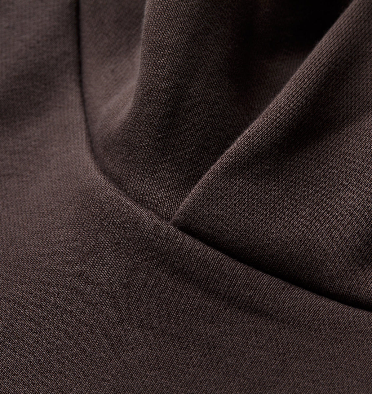 Heavy Crop Box Hood - Dusky Brown
