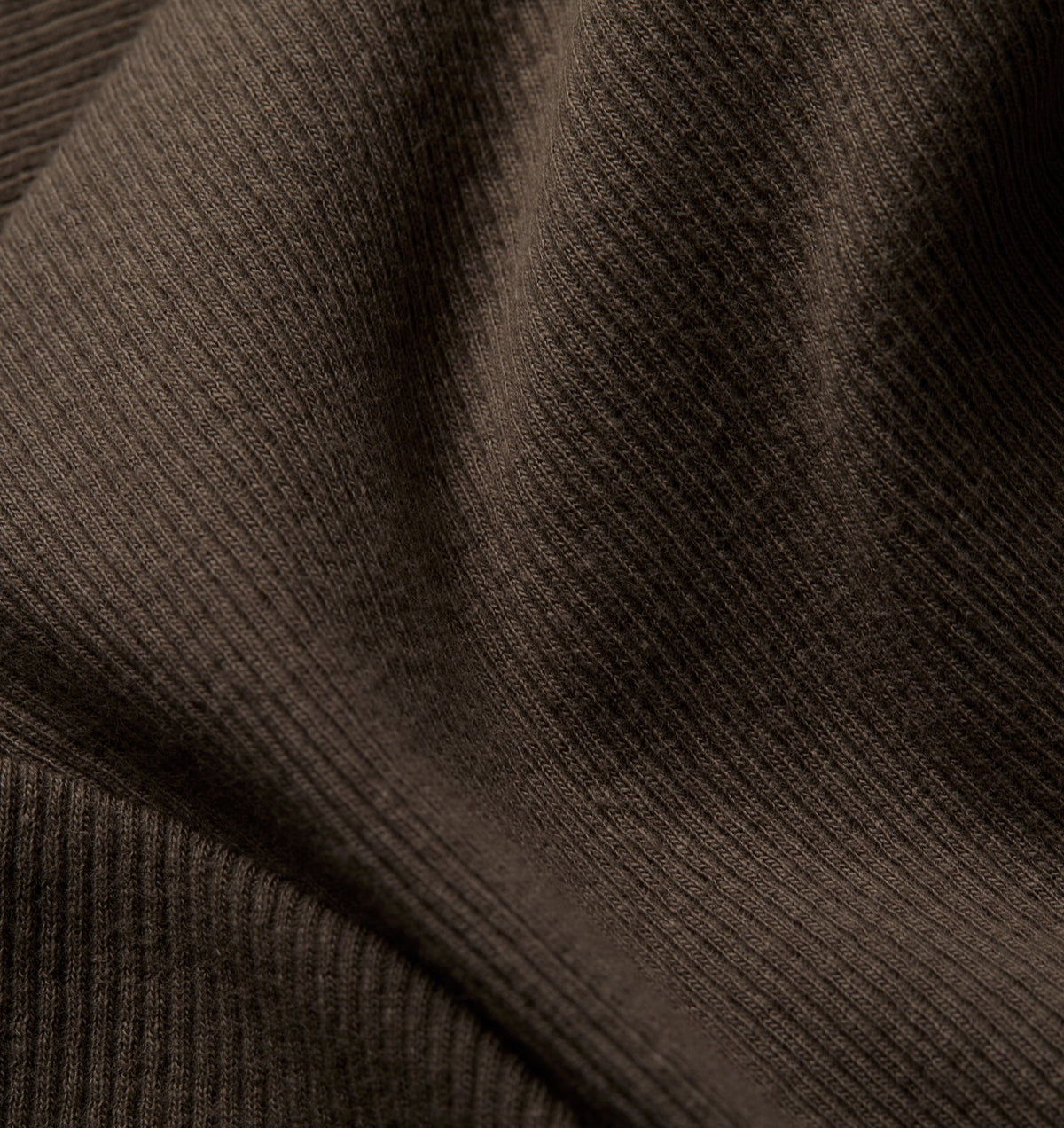 Ribbed Slim Tee - Smoke Moss