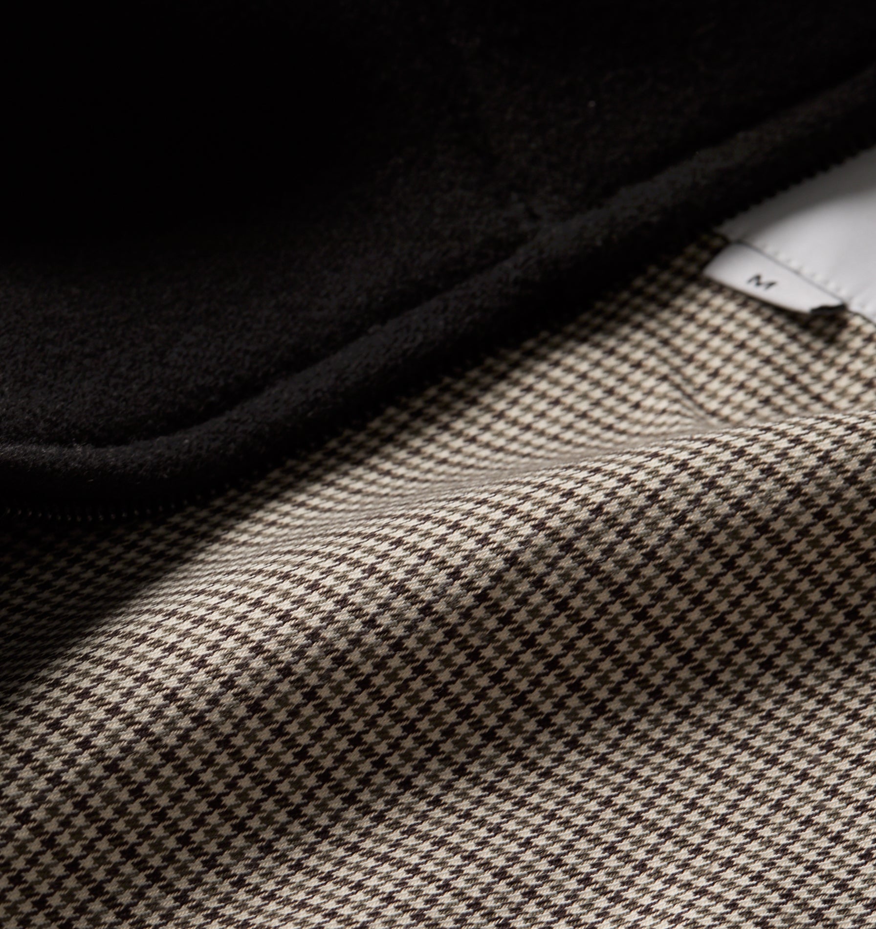 Funnel Neck Jacket - Black Wool