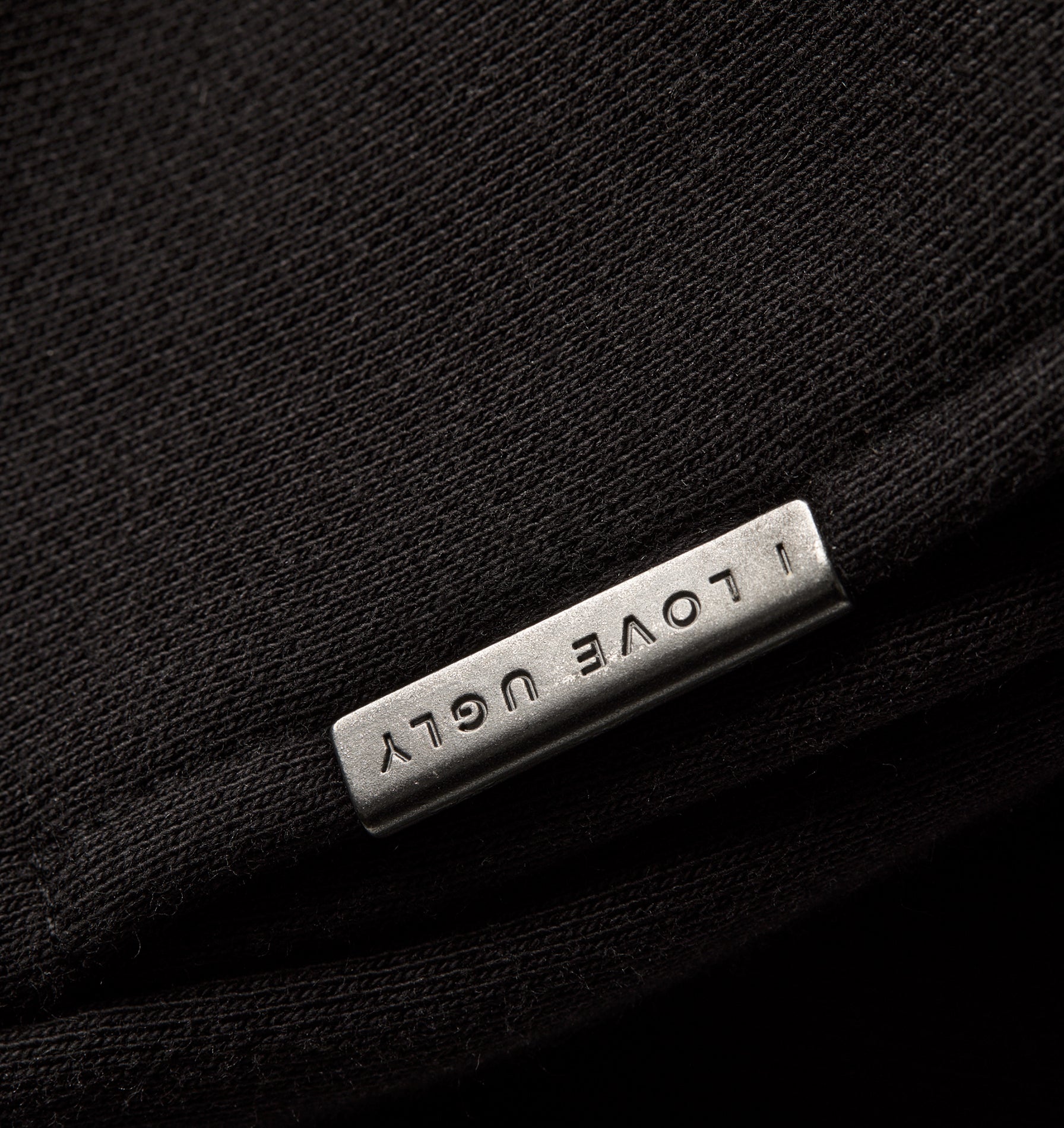 Heavy Crop Zip Hood - Black