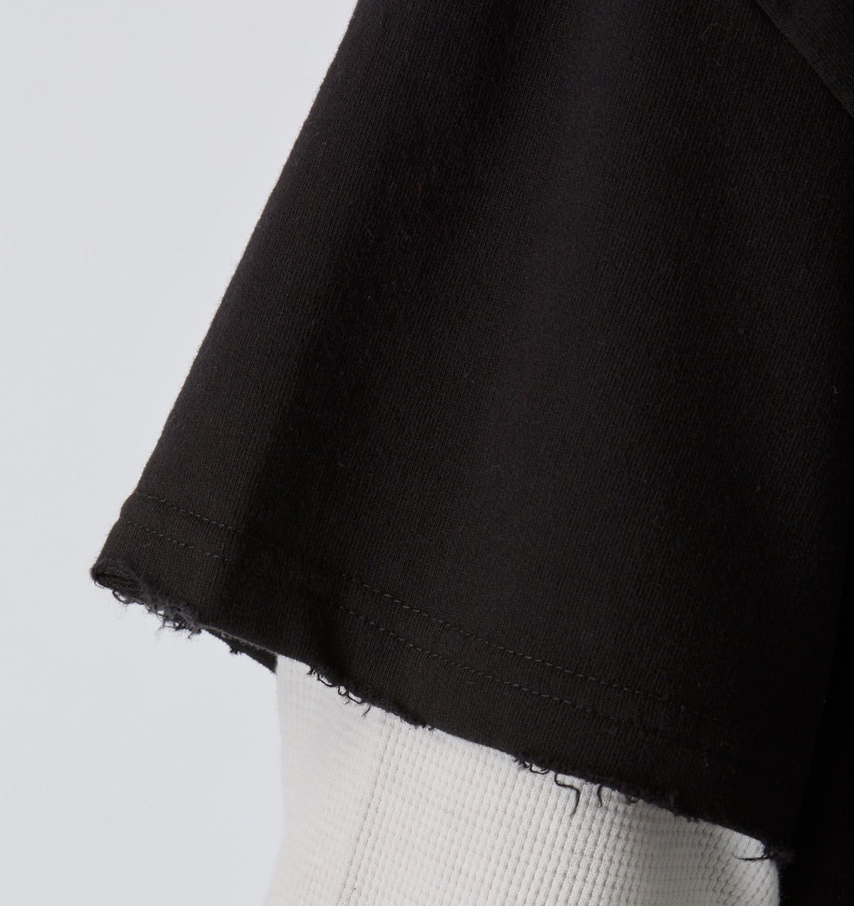 Raw Hem Heavy Box Tee 2.0 - Black