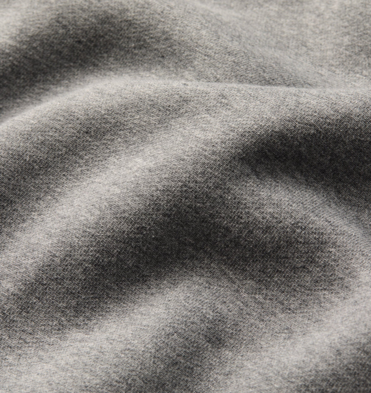 Heavy Crop Box Hood - Grey Marle/Indigo