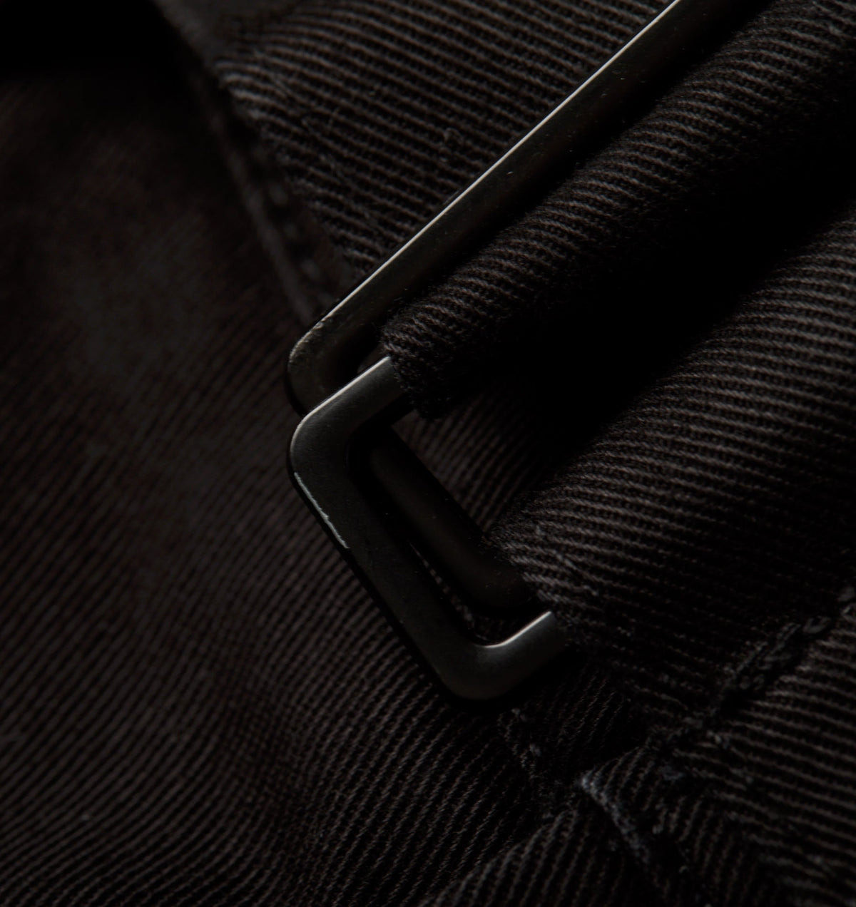 Belted Barrel Leg Short - Black