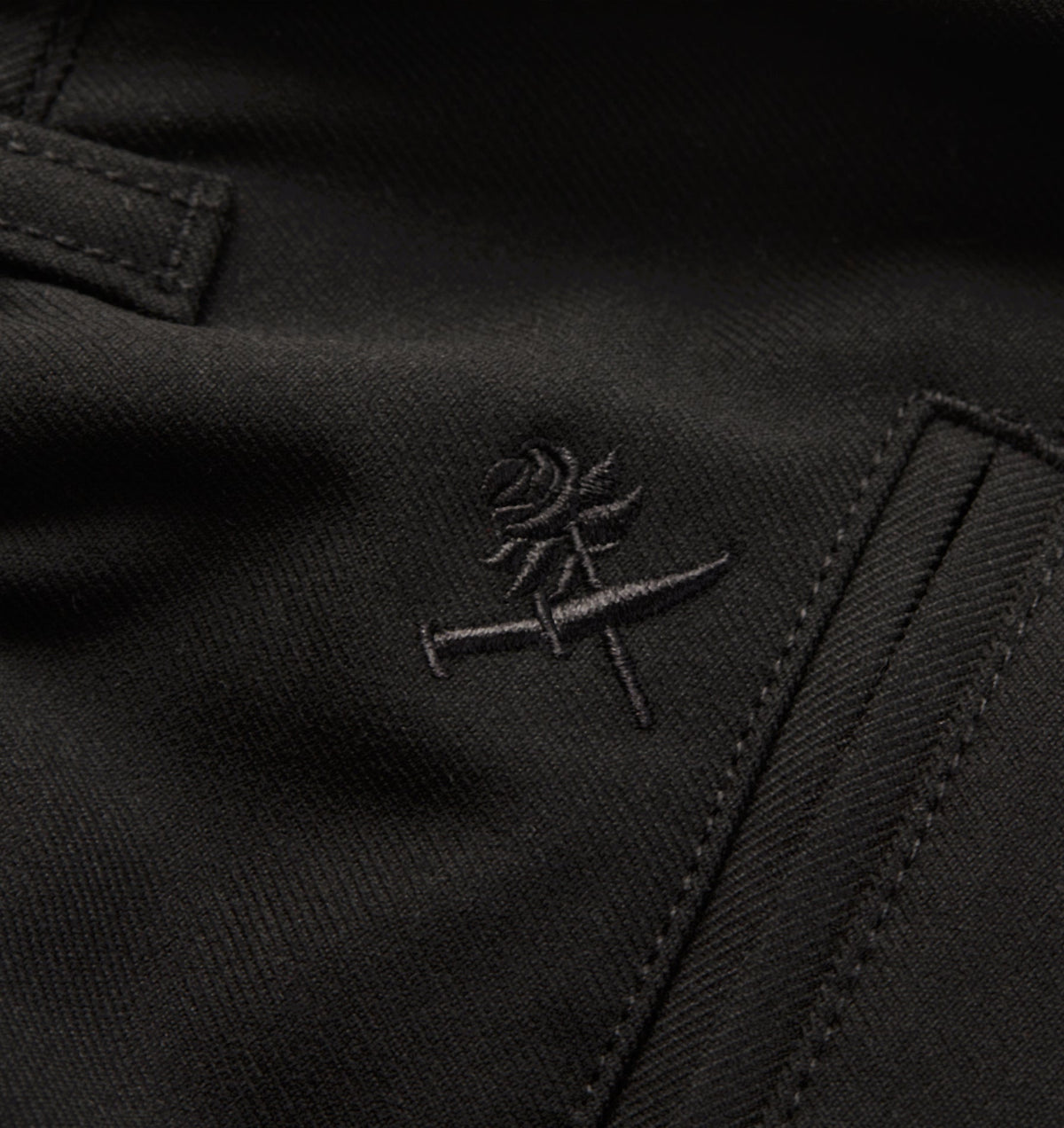Cotton Albert Pleated Pant - Black