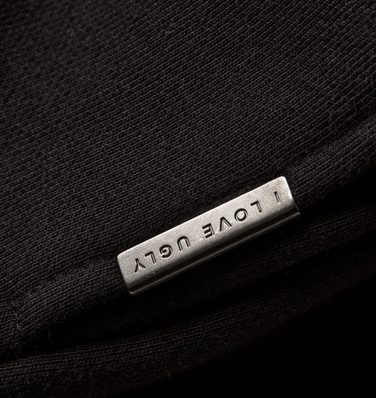 Heavy Crop Zip Hood - Black