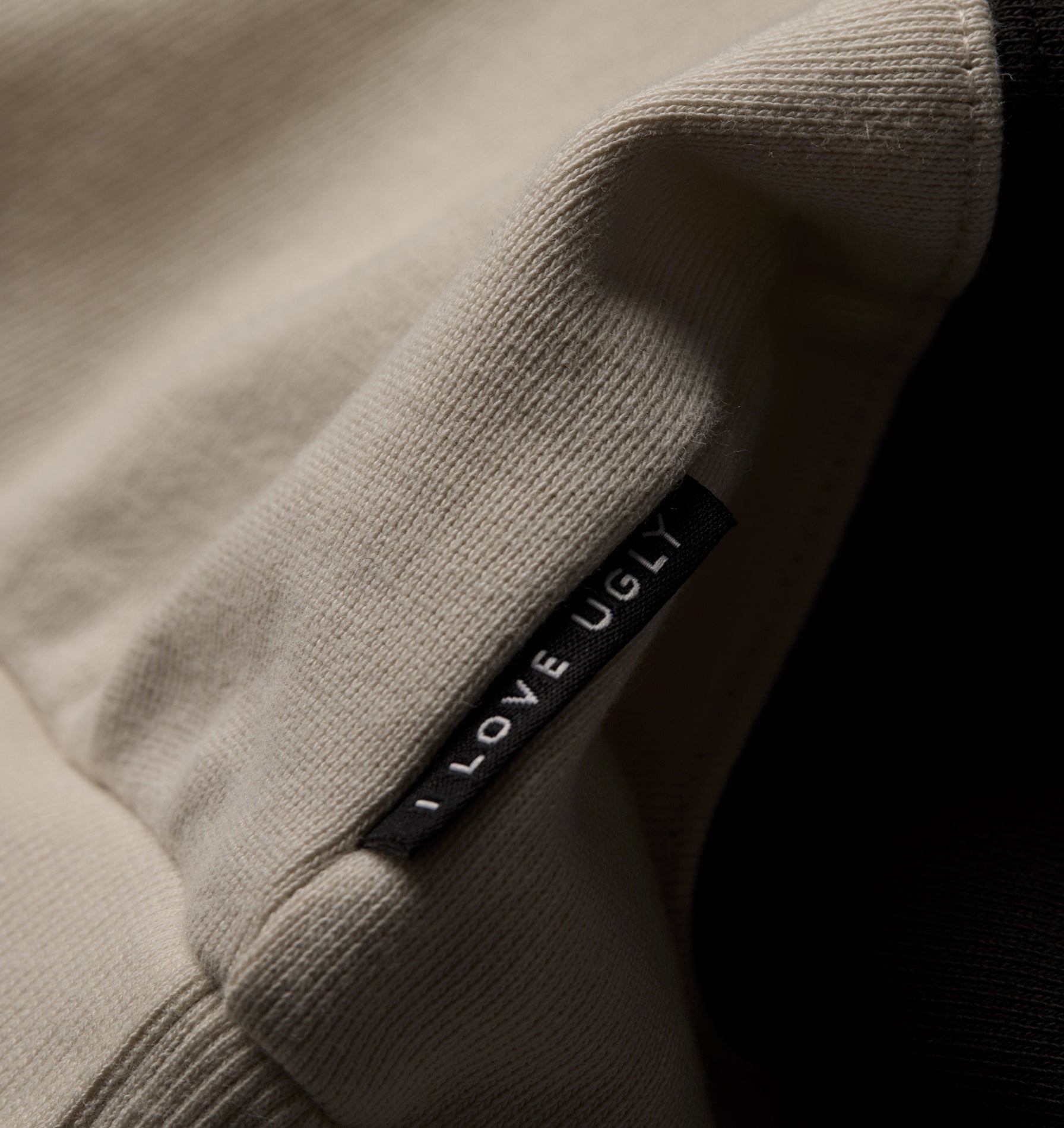 Stripe Box Hood - Off White/ Charcoal