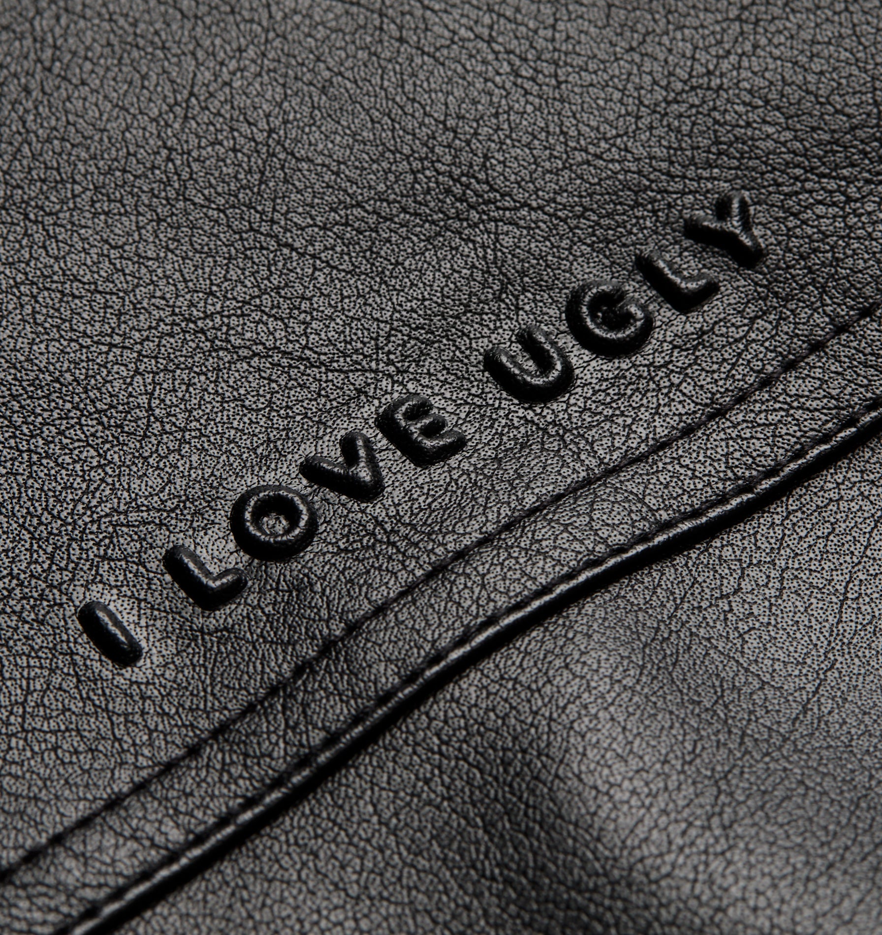 Dayton Faux Leather Jacket- Black