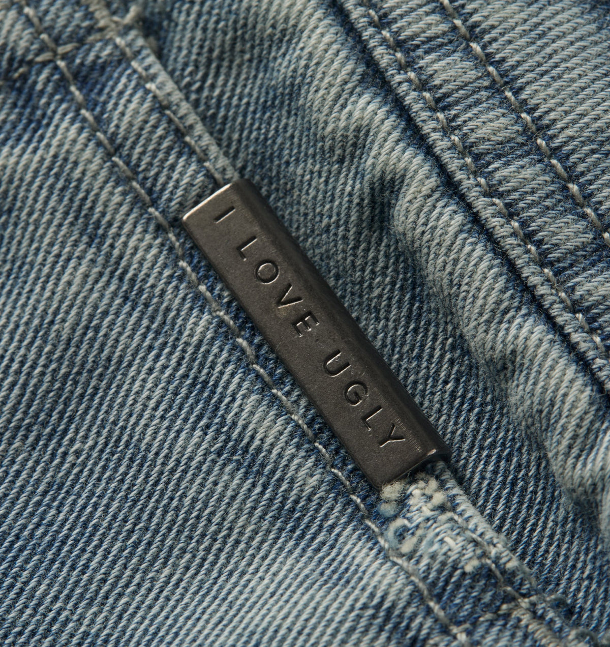Floral Clean Carpenter Short - Vintage Blue