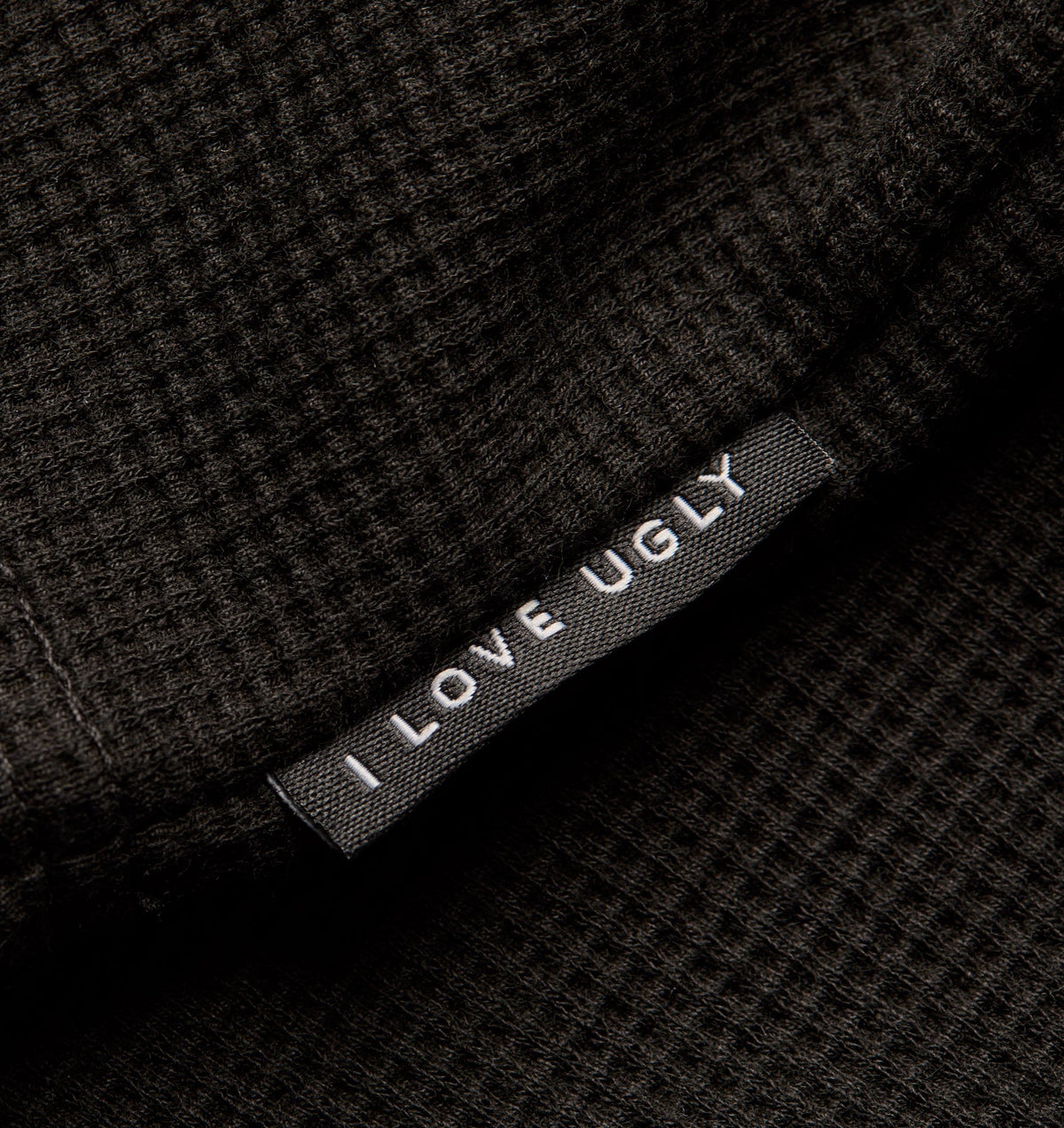 Waffle LS Tee - Black