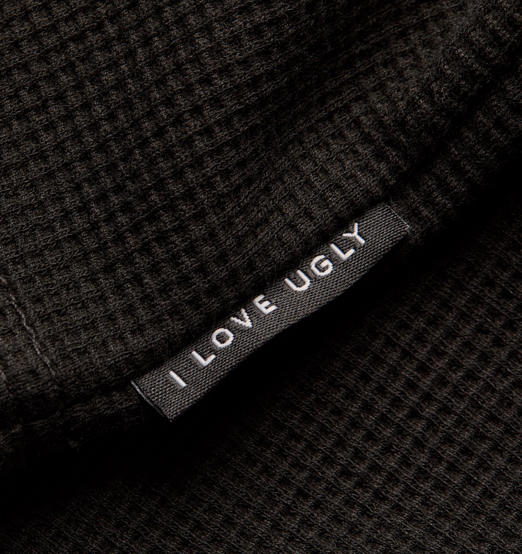 Waffle LS Tee - Black