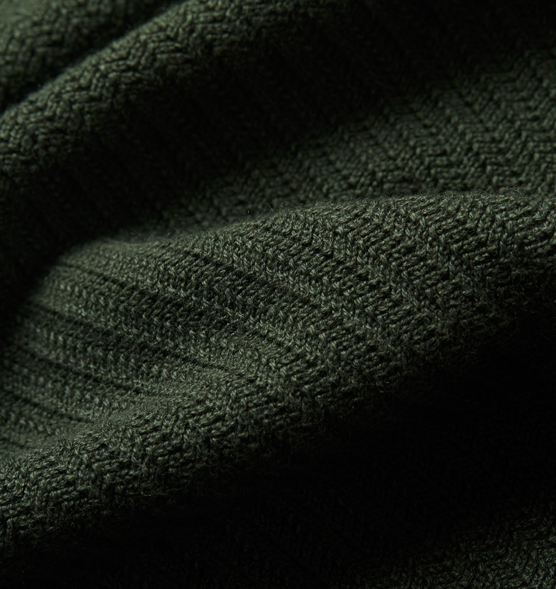Ronan SS Knit Polo - Dark Green