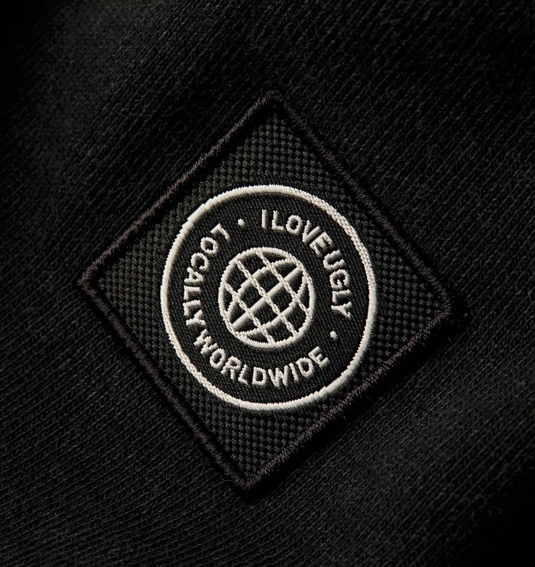 Crop Oversized Crew - Vintage Black
