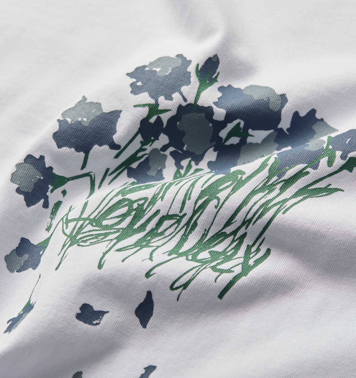 Wilted Flowers Uniform Tee - White