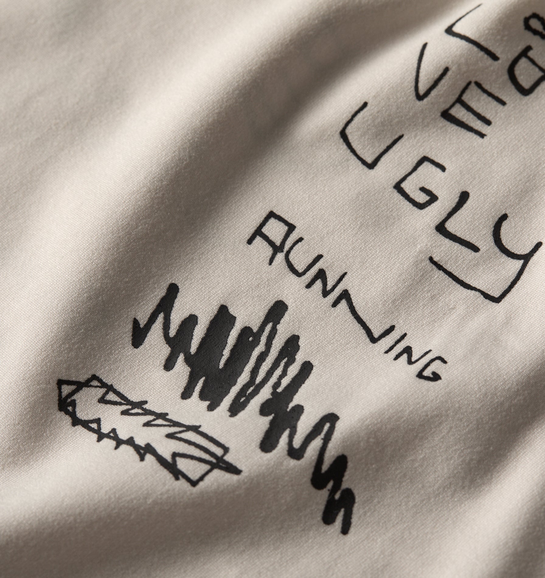 Restrained Active Crop Tee - Off White