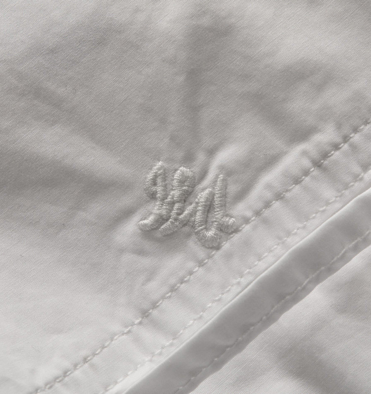 Crop LS Shirt - White Poplin