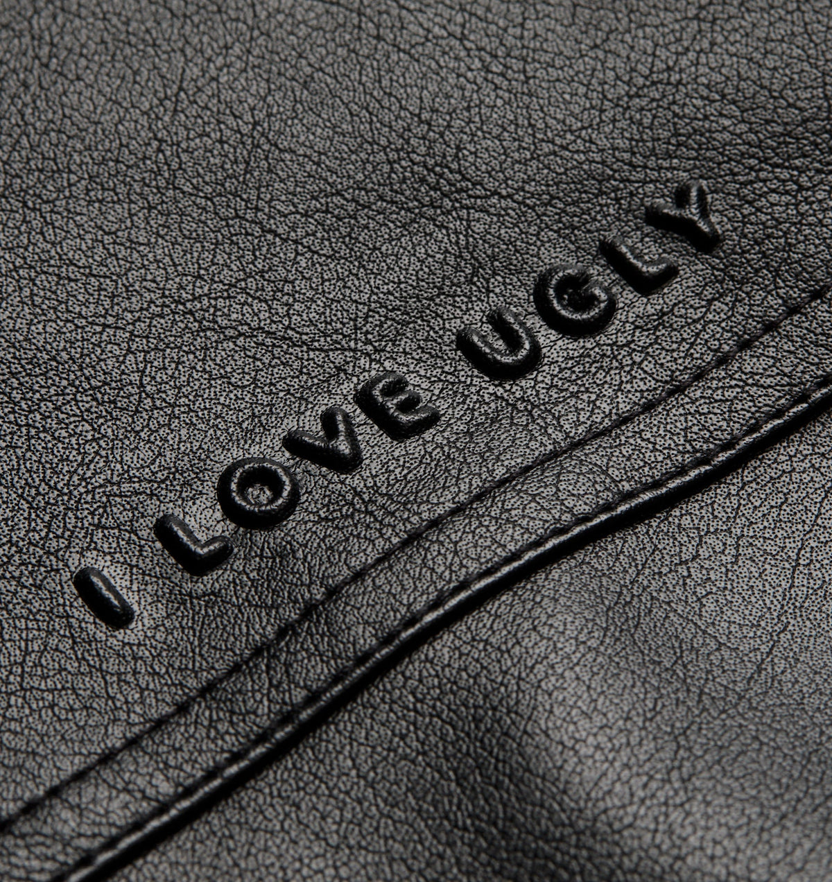 Dayton Faux Leather Jacket- Black