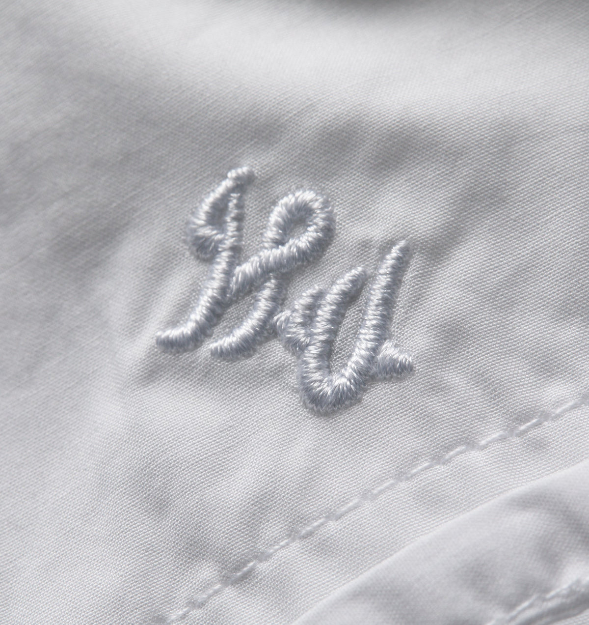 Crop LS Shirt - White Poplin