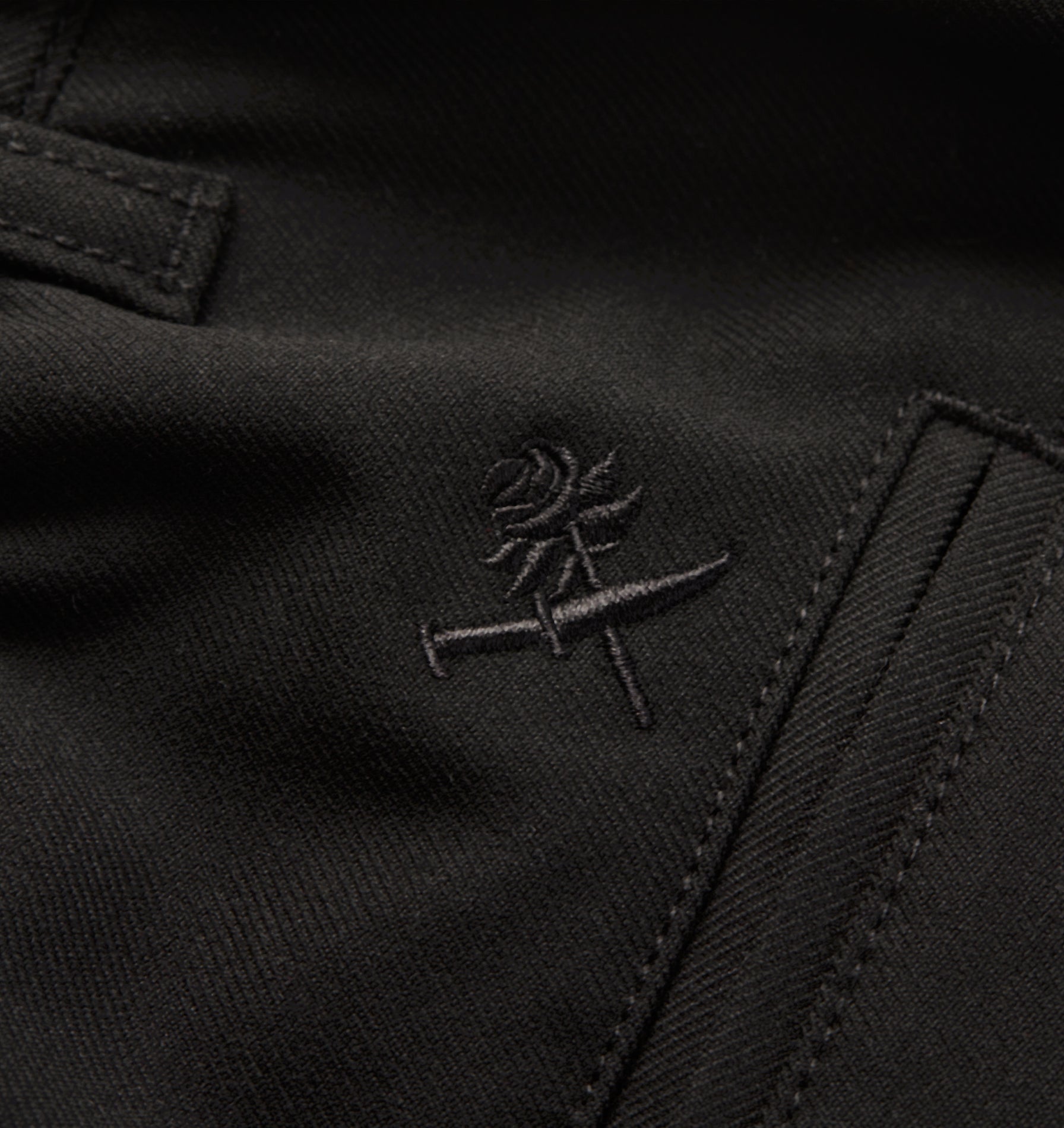 Cotton Albert Pleated Pant - Black