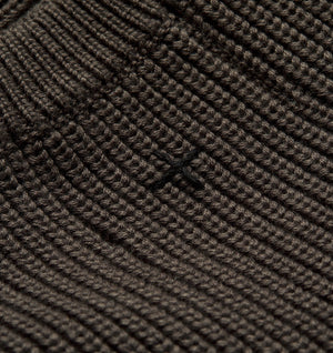 Cropped Knit Sweater - Flint Grey